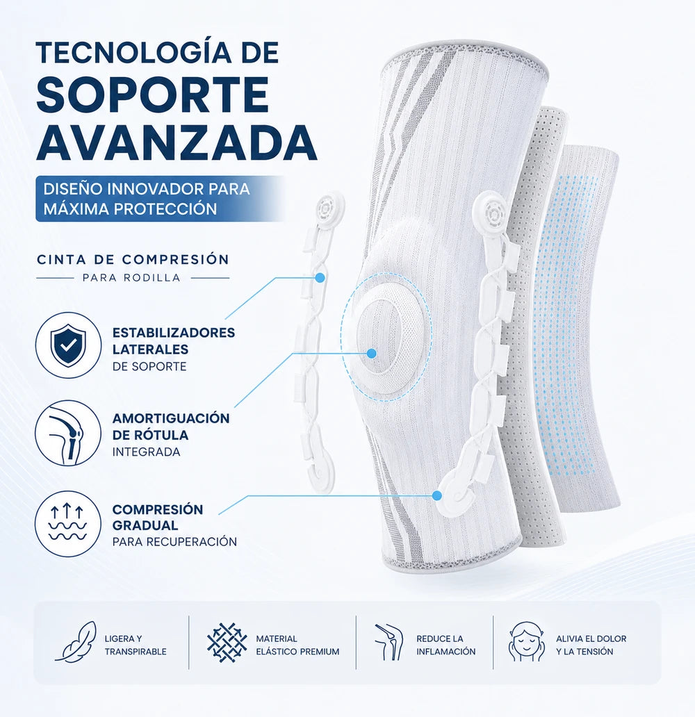 Cinta de Compresión Articular Pro – Soporte de Precisión para Rodilla